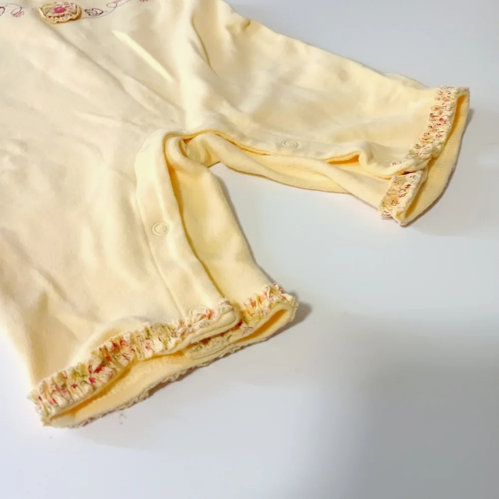 Vintage Carter's Yellow Floral Romper Size 3M